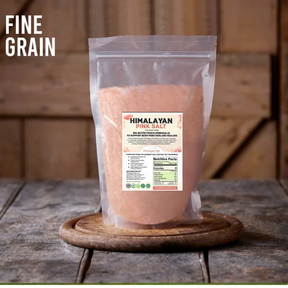 Multi-pack pouches of pink Himalayan salt